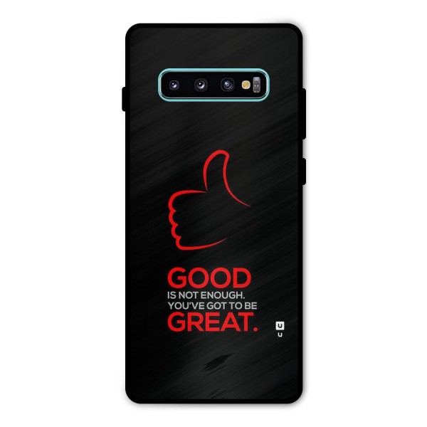 Good Great Metal Back Case for Galaxy S10 Plus