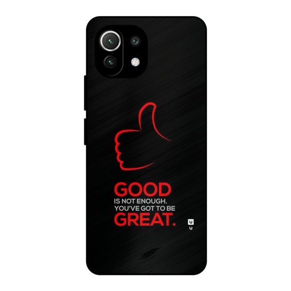 Good Great Metal Back Case for Mi 11 Lite