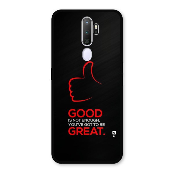 Good Great Metal Back Case for Oppo A9 (2020)