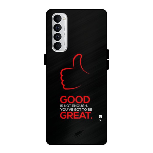 Good Great Metal Back Case for Oppo Reno4 Pro