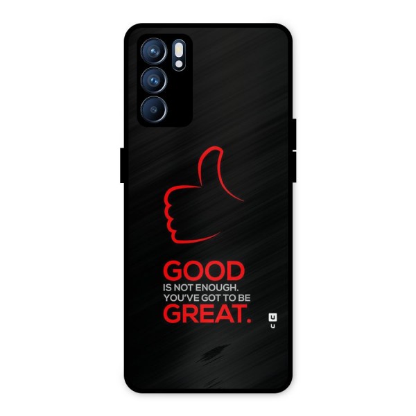 Good Great Metal Back Case for Oppo Reno6 5G