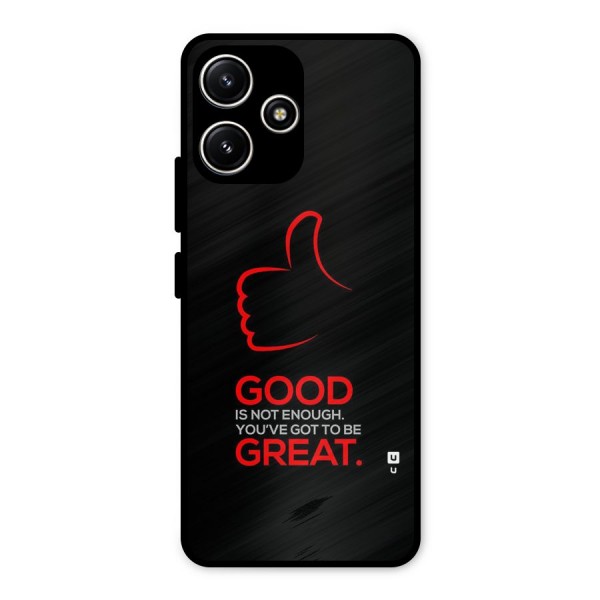 Good Great Metal Back Case for Poco M6 Pro