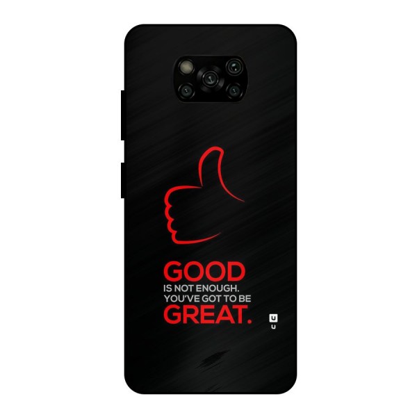 Good Great Metal Back Case for Poco X3