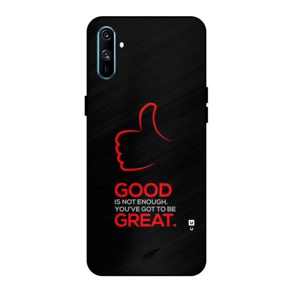 Good Great Metal Back Case for Realme C3