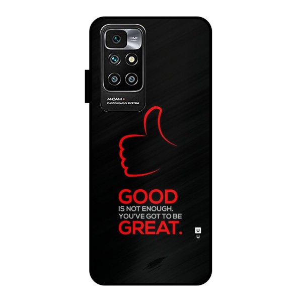 Good Great Metal Back Case for Redmi 10 Prime