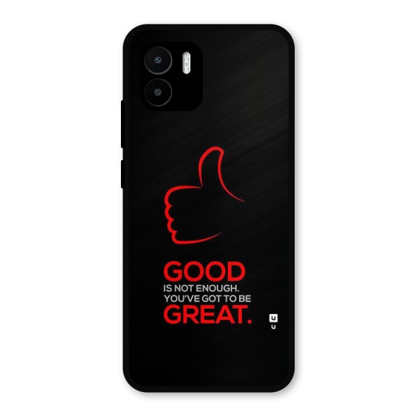 Good Great Metal Back Case for Redmi A2