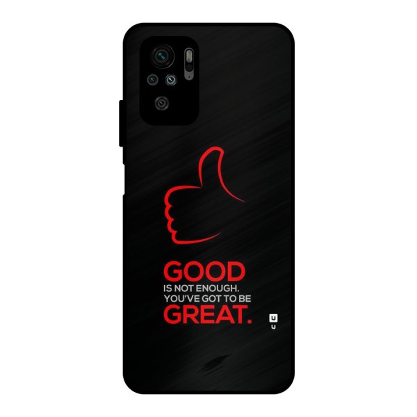 Good Great Metal Back Case for Redmi Note 10