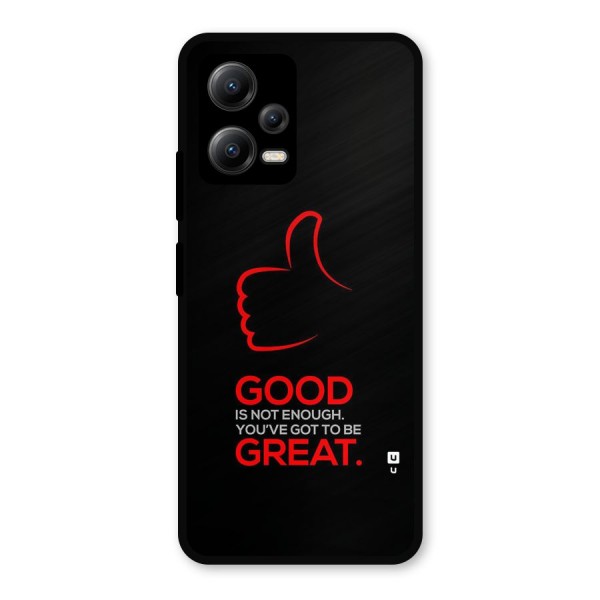 Good Great Metal Back Case for Redmi Note 12 5G