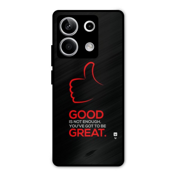 Good Great Metal Back Case for Redmi Note 13 5G