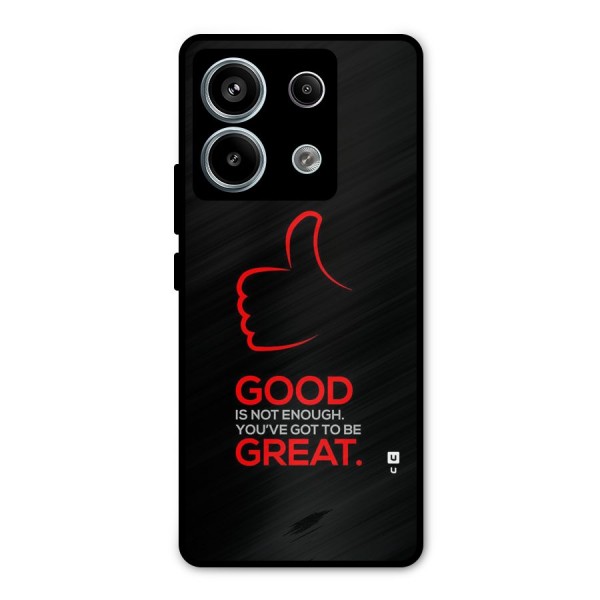 Good Great Metal Back Case for Redmi Note 13 Pro 5G
