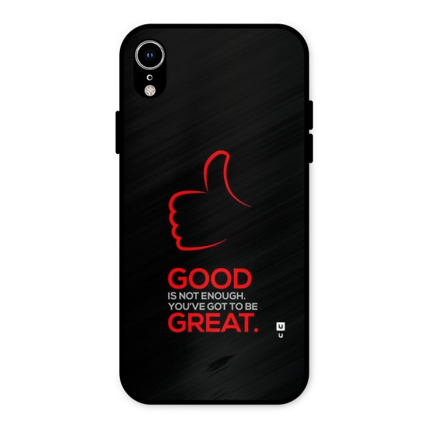 Good Great Metal Back Case for iPhone XR