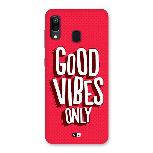 Good Vibes Only Pop Art Back Case for Galaxy A20