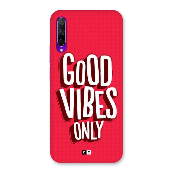 Good Vibes Only Pop Art Back Case for Honor 9X Pro