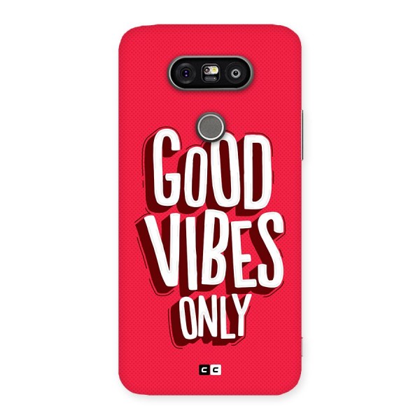 Good Vibes Only Pop Art Back Case for LG G5