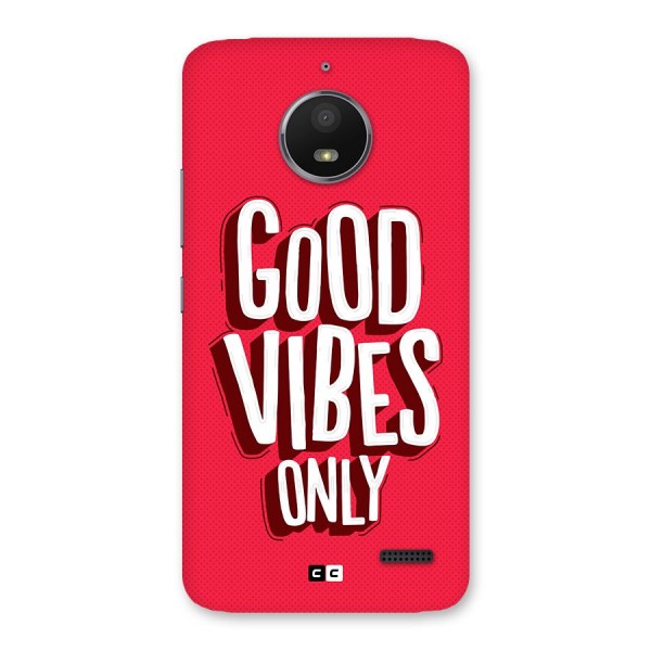 Good Vibes Only Pop Art Back Case for Moto E4