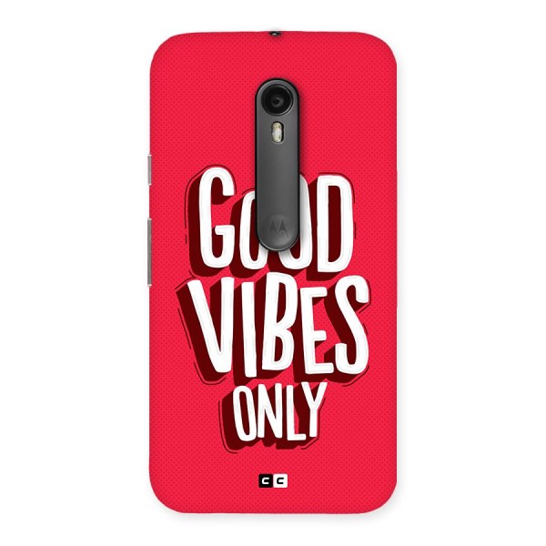 Good Vibes Only Pop Art Back Case for Moto G3