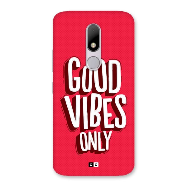 Good Vibes Only Pop Art Back Case for Moto M