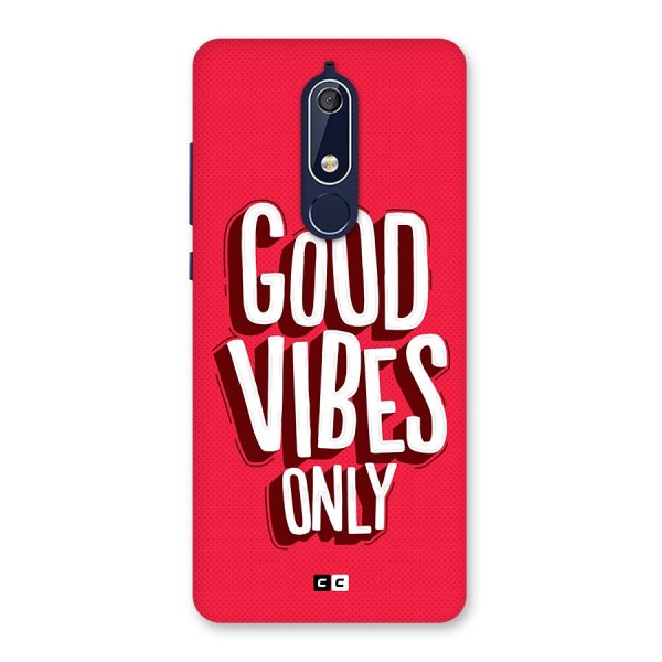 Good Vibes Only Pop Art Back Case for Nokia 5.1