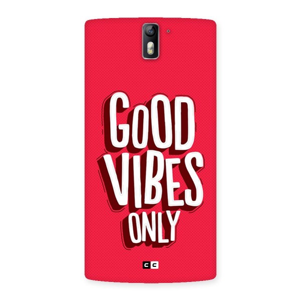 Good Vibes Only Pop Art Back Case for OnePlus One