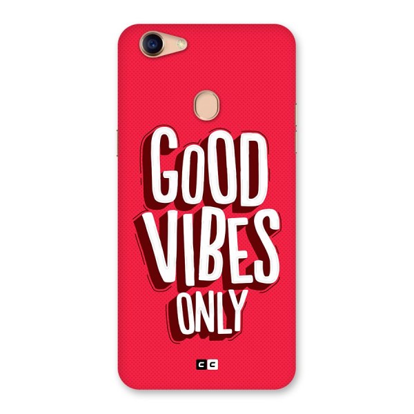 Good Vibes Only Pop Art Back Case for Oppo F5