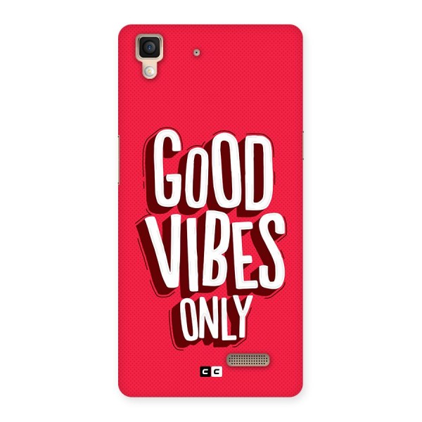 Good Vibes Only Pop Art Back Case for Oppo R7