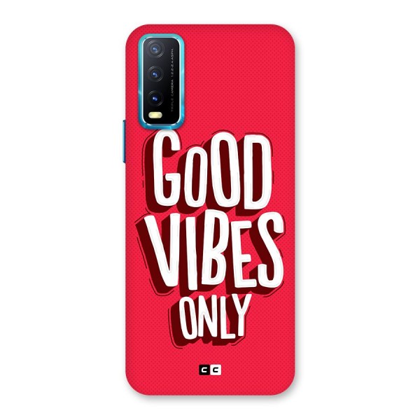 Good Vibes Only Pop Art Back Case for Vivo Y12s