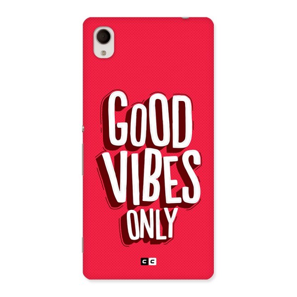 Good Vibes Only Pop Art Back Case for Xperia M4