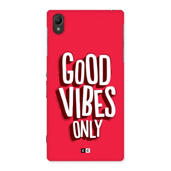 Good Vibes Only Pop Art Back Case for Xperia Z1