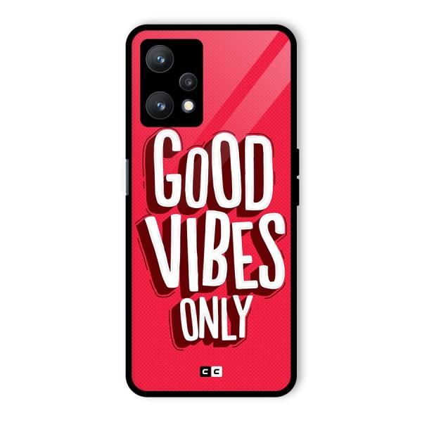 Good Vibes Only Pop Art Glass Back Case for Realme 9 Pro 5G