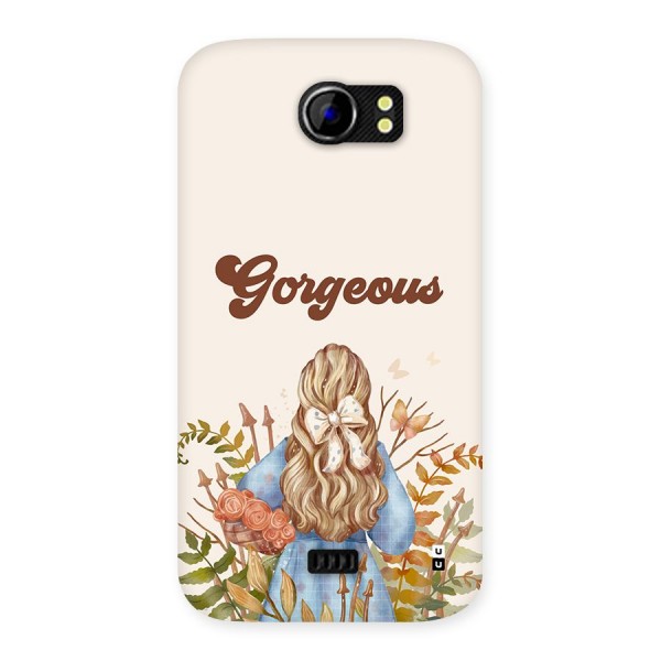 Gorgeous Girl Back Case for Canvas 2 A110