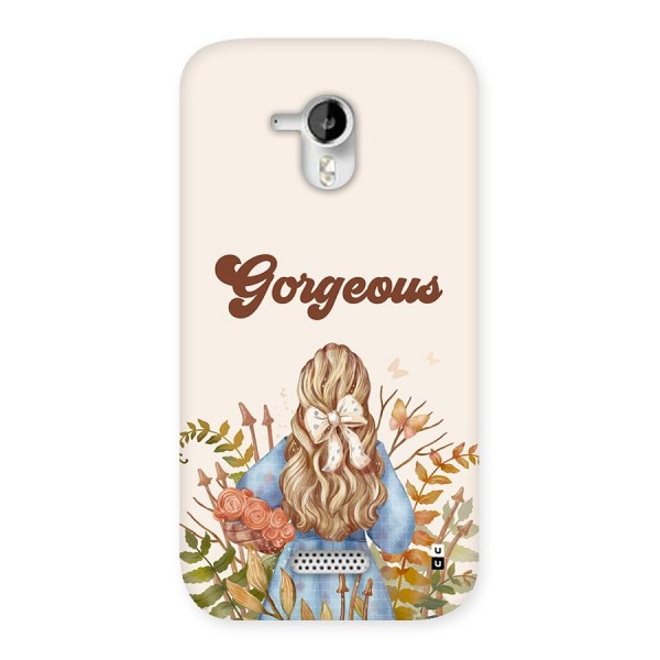 Gorgeous Girl Back Case for Canvas HD A116