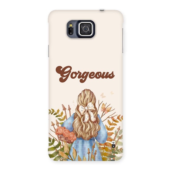 Gorgeous Girl Back Case for Galaxy Alpha