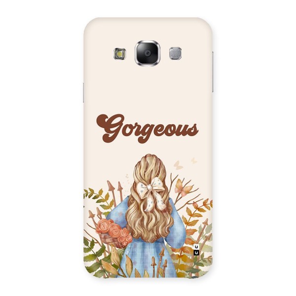 Gorgeous Girl Back Case for Galaxy E5