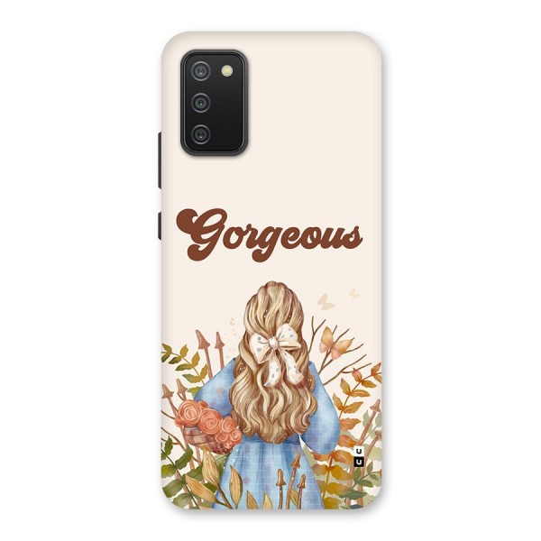 Gorgeous Girl Back Case for Galaxy F02s