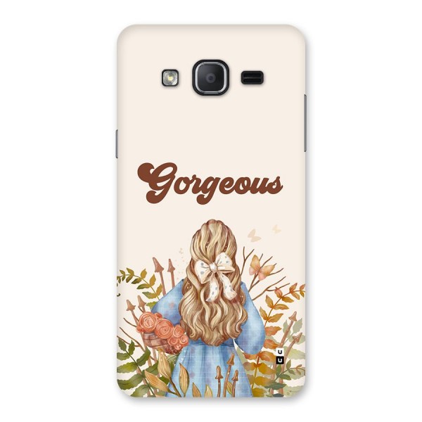 Gorgeous Girl Back Case for Galaxy On7 Pro