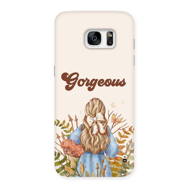 Gorgeous Girl Back Case for Galaxy S7 Edge