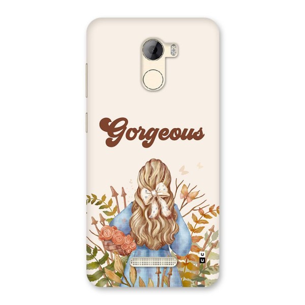 Gorgeous Girl Back Case for Gionee A1 LIte