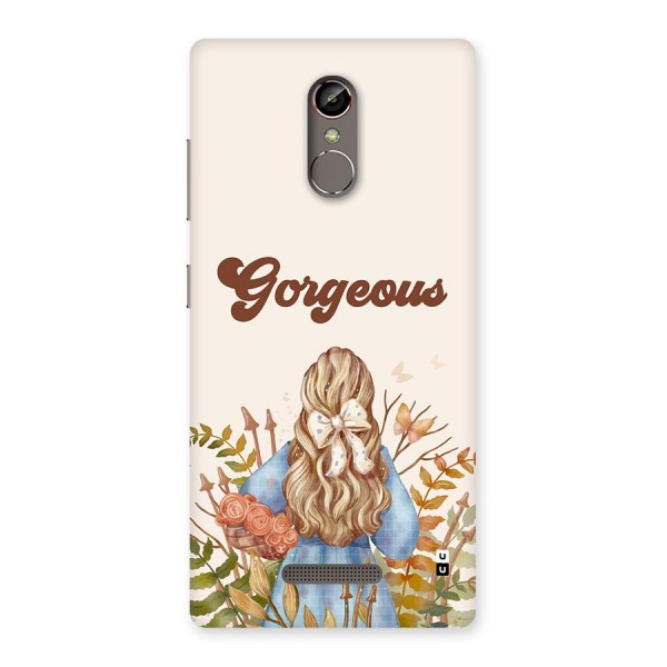 Gorgeous Girl Back Case for Gionee S6s