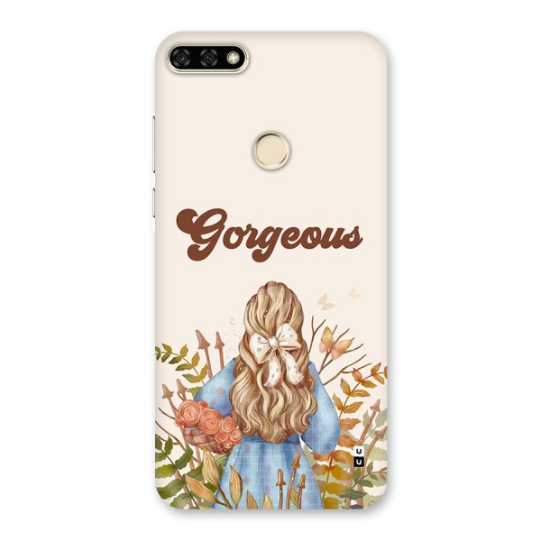 Gorgeous Girl Back Case for Honor 7A