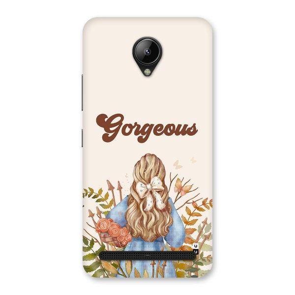 Gorgeous Girl Back Case for Lenovo C2