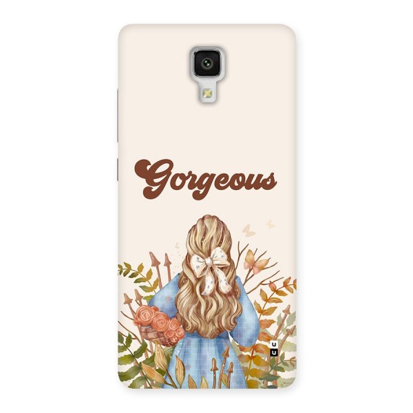 Gorgeous Girl Back Case for Mi4