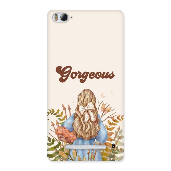 Gorgeous Girl Back Case for Mi4i