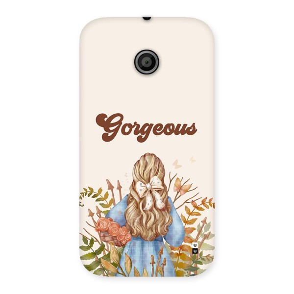 Gorgeous Girl Back Case for Moto E