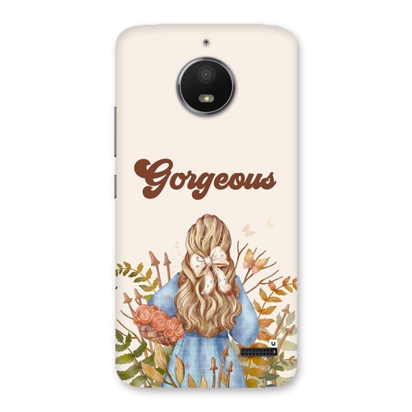 Gorgeous Girl Back Case for Moto E4