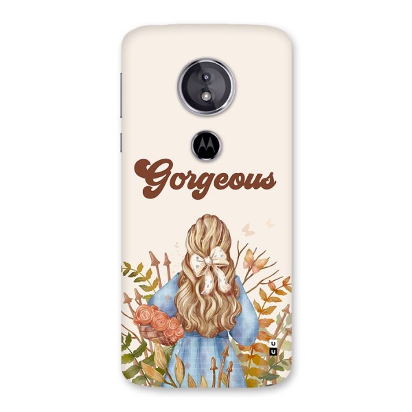 Gorgeous Girl Back Case for Moto E5