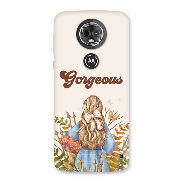 Gorgeous Girl Back Case for Moto E5 Plus