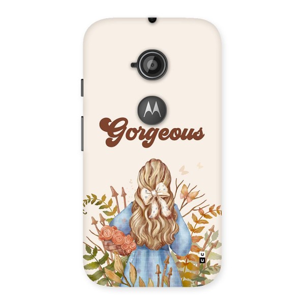 Gorgeous Girl Back Case for Moto E 2nd Gen