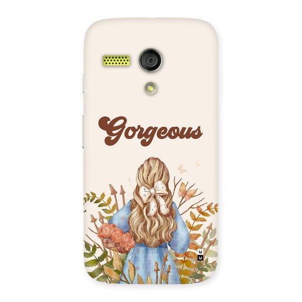 Gorgeous Girl Back Case for Moto G