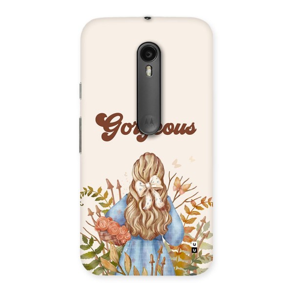 Gorgeous Girl Back Case for Moto G3