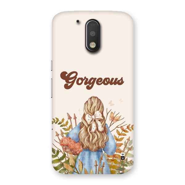 Gorgeous Girl Back Case for Moto G4